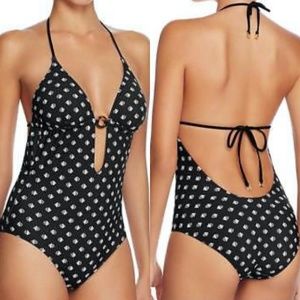 Tory Burch Black One Piece Swimsuit. NWT.  Size XS